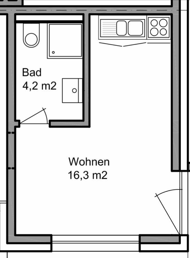 Apartment Ruhige, Gemuetliche 1-zimmer-wohnung Nahe Ffm *